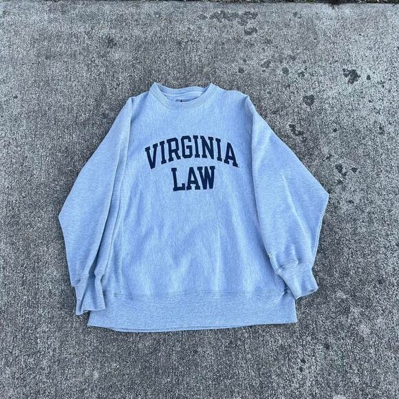 Vintage Champion Reverse Weave Virginia Law crewneck sweatshirt size medium - Picture 1 of 5